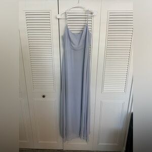 Birdy Grey Amy Chiffon Dress Dusty Blue